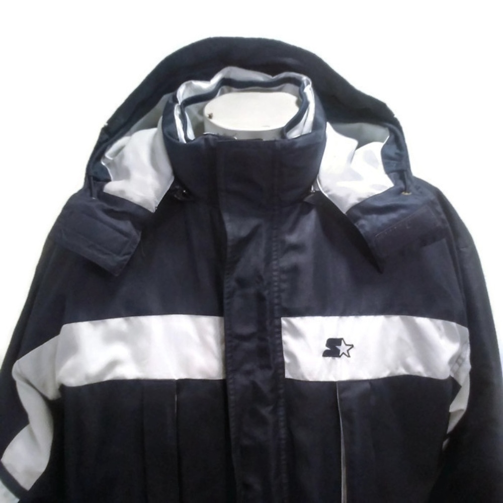 Starter Puffer Coat Zip in Liner Hood XLT Flaws